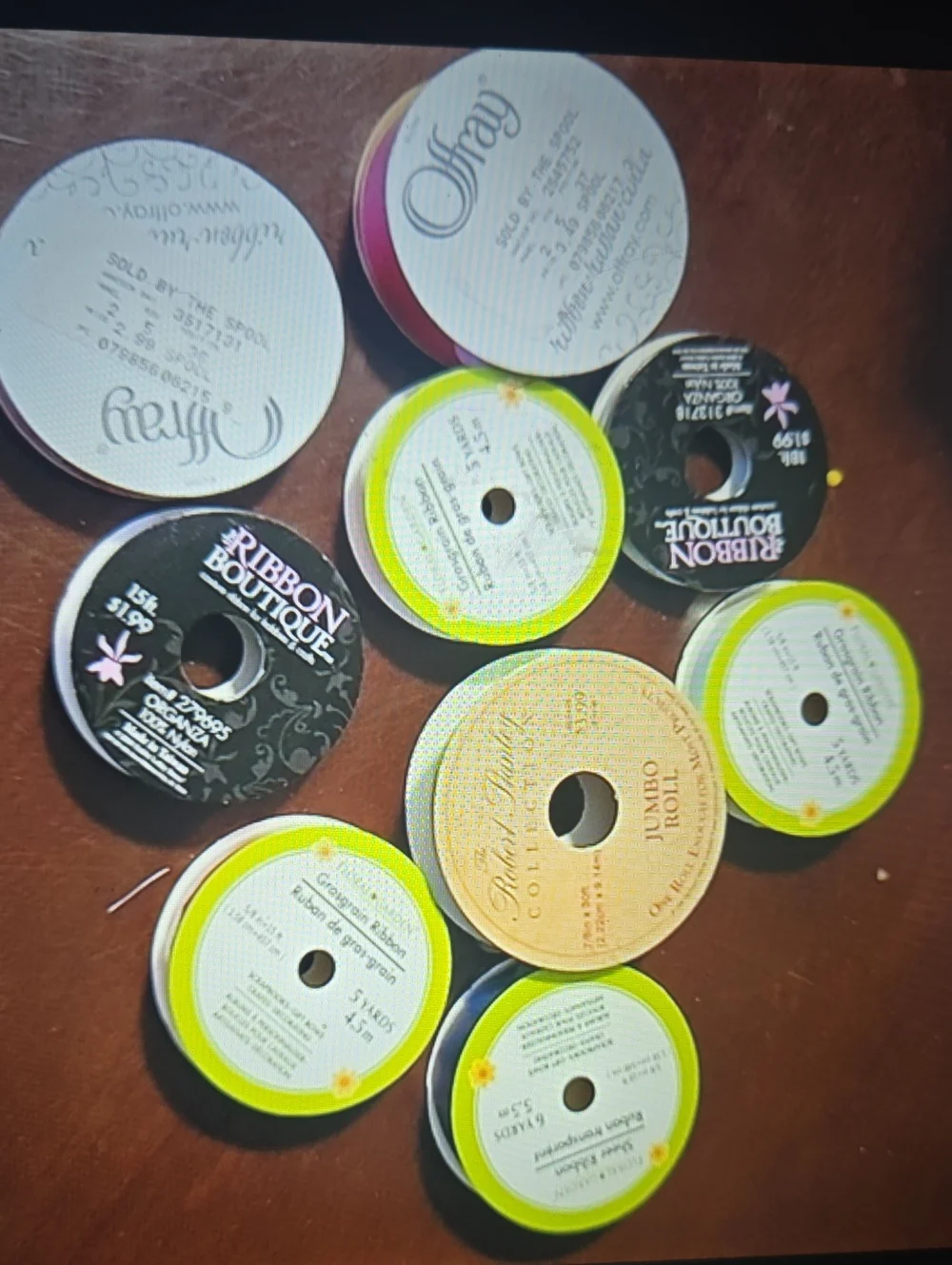 Assorted Colored Ribbon